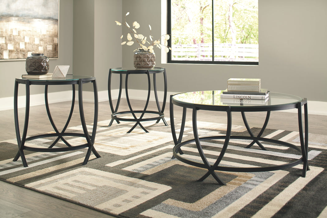 Tarrin - Black - Occasional Table Set (Set of 3)