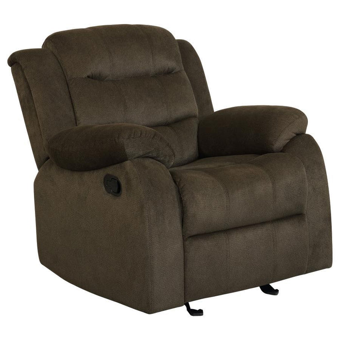 Rodman - Upholstered Glider Recliner - Chocolate