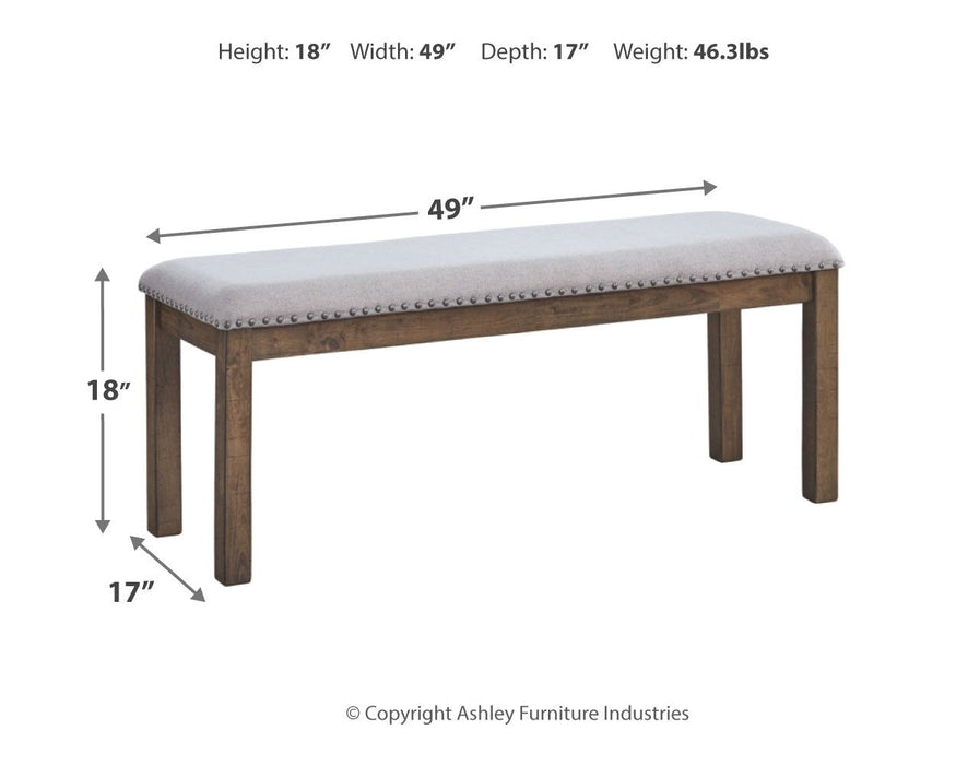 Moriville - Beige - Upholstered Bench