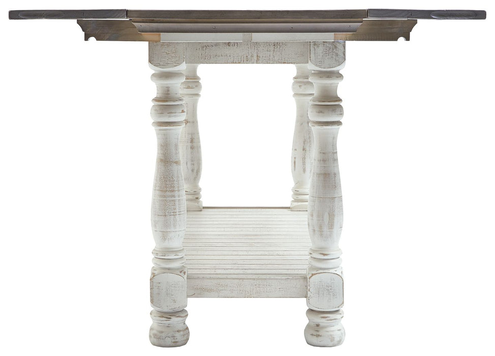 Havalance - Gray / White - Flip Top Sofa Table