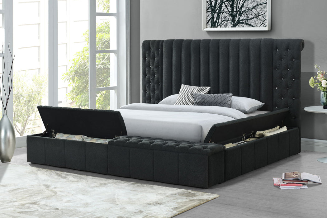 Jasmine - Upholstered Storage Bed