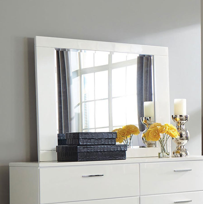 Felicity - Dresser Mirror - White High Gloss