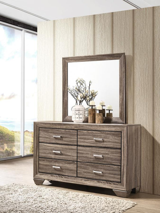 Kauffman - 6-Drawer Dresser with Mirror