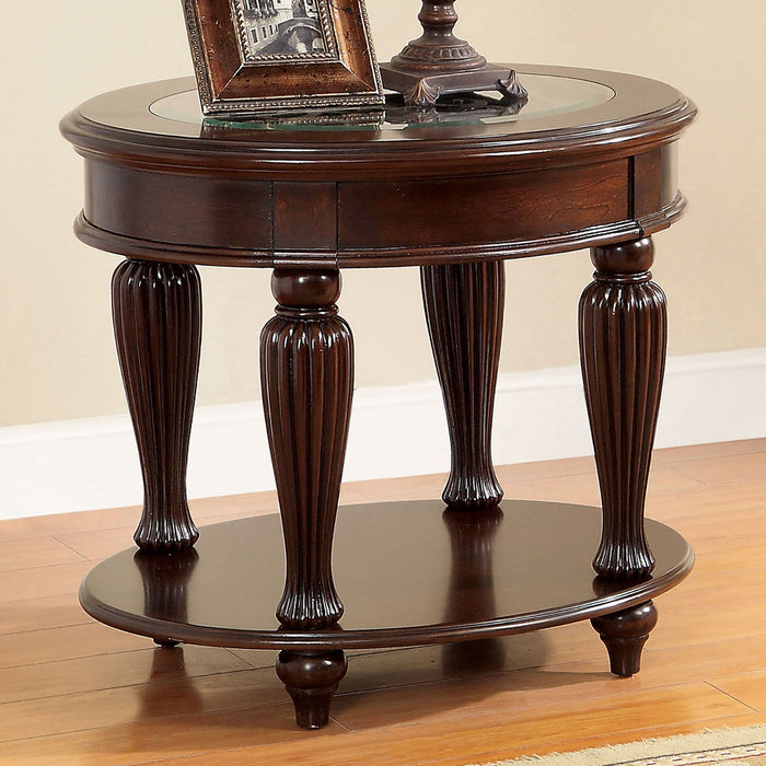 Centinel - End Table - Dark Cherry