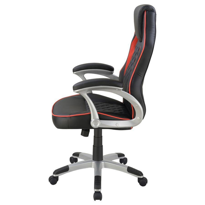 Lucas - Upholstered Office Chair - Black And Red