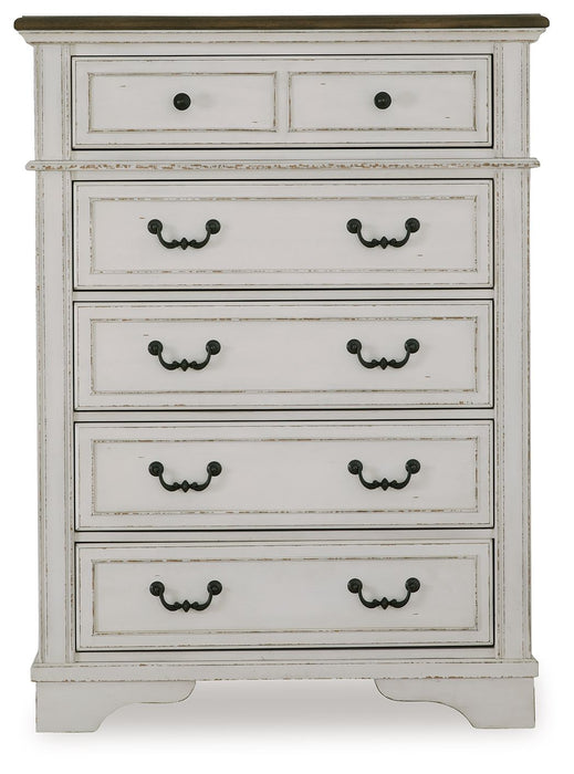 Moraway - Two-tone - Five Drawer Chest