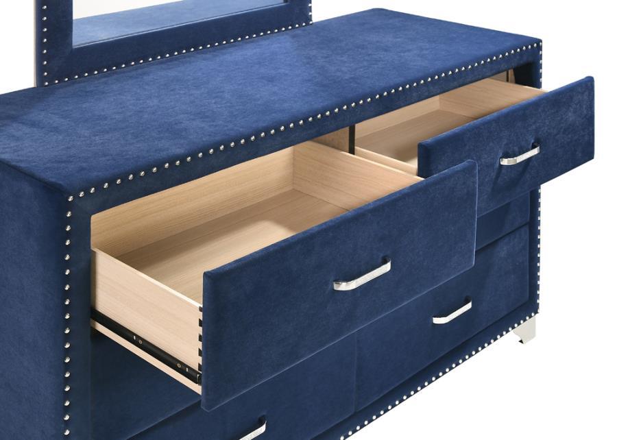 Melody - 6-Drawer Upholstered Dresser