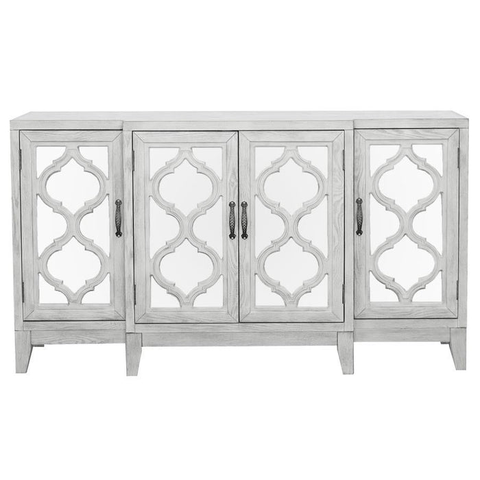 Mckellen - 4-Door Accent Cabinet - Antique White