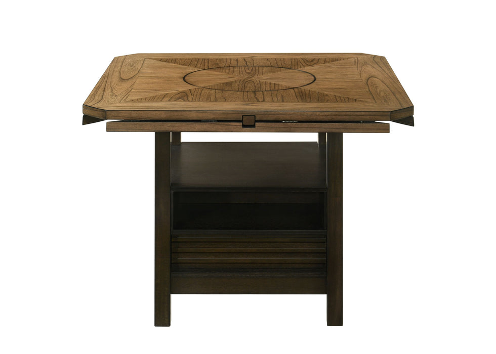 Oakly - Counter Height Table - Dark Brown