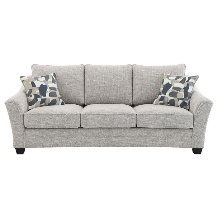 Tomkins - Boucle Upholstered Sofa - Light Gray