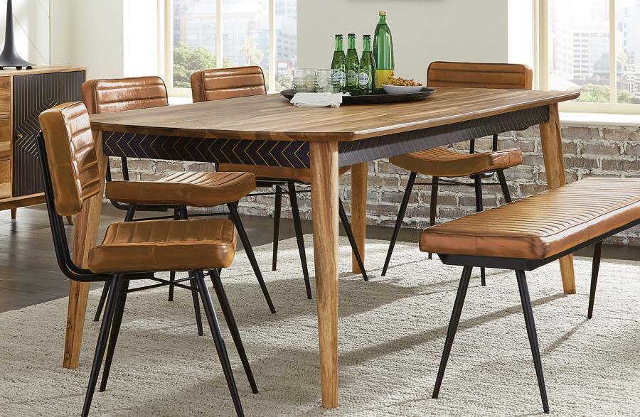 Partridge - Rectangular Dining Table - Natural Sheesham