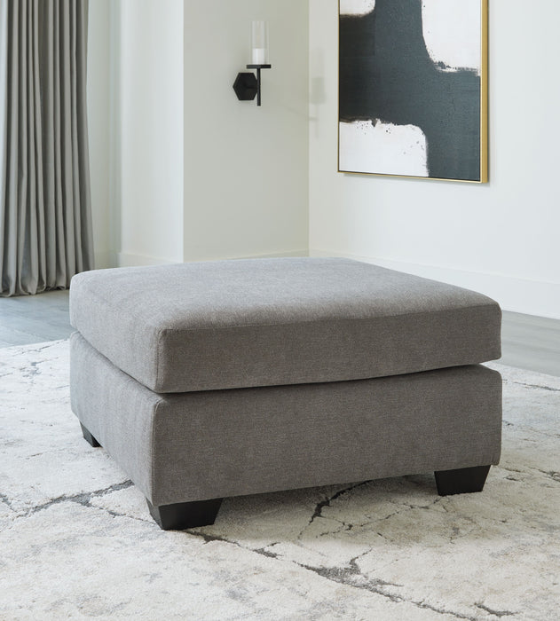 Highland Falls - Gray - Oversized Accent Ottoman