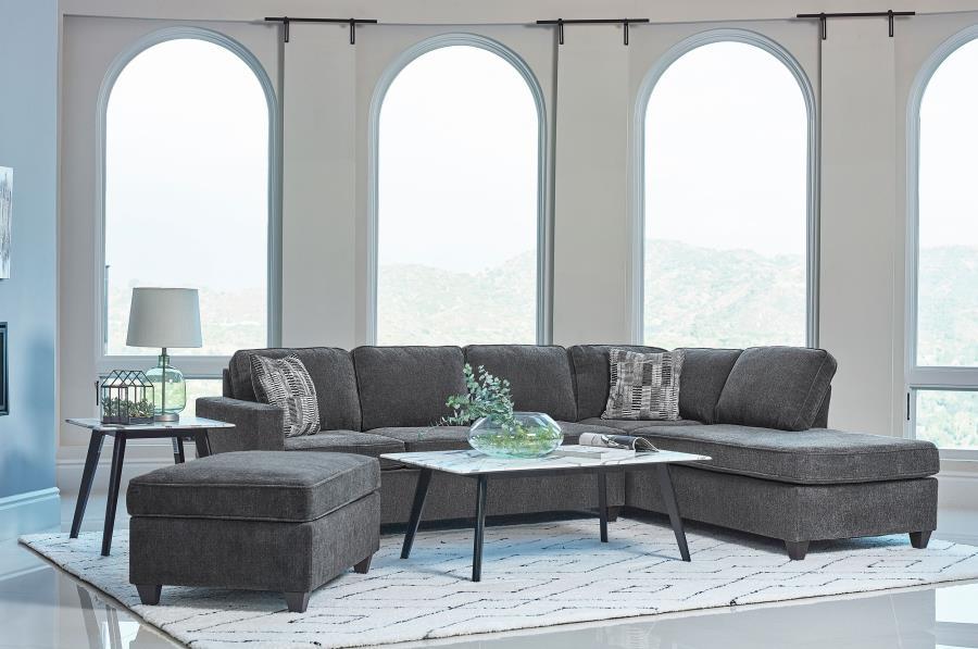 Mccord - 2 Piece Cushion Back Sectional - Dark Gray