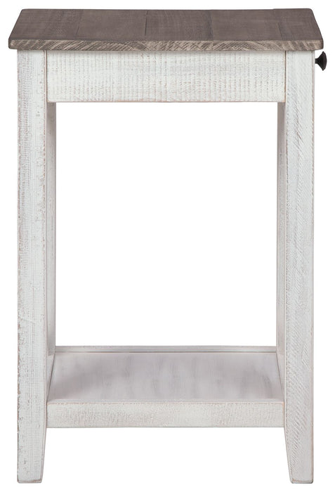 Adalane - White / Gray - Accent Table