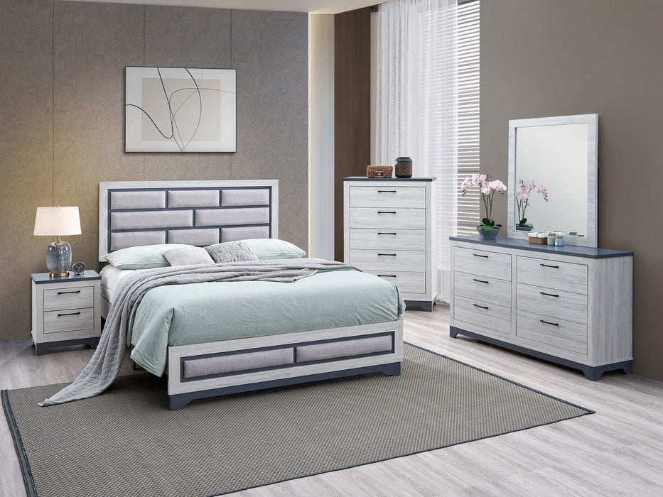 Albany - Full Bed - Light Gray