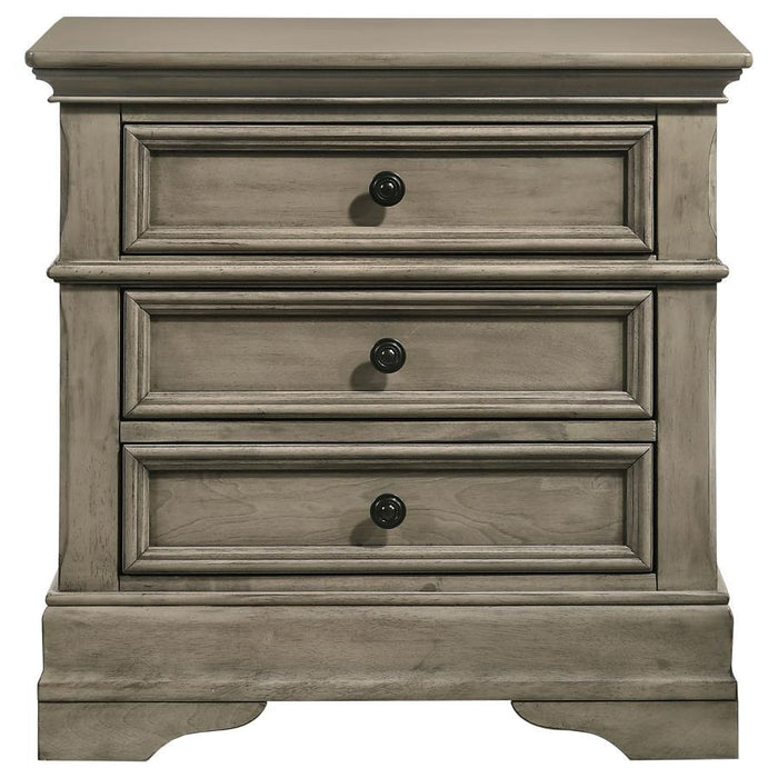 Manchester - 3-Drawer Nightstand - Wheat