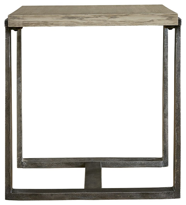 Dalenville - Gray - Rectangular End Table