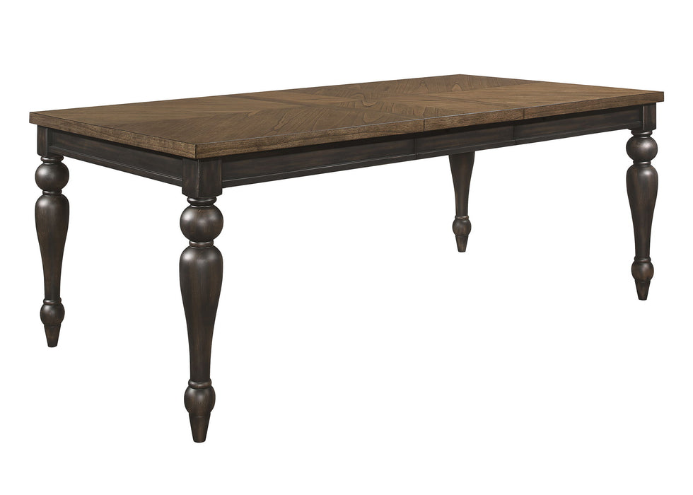 Hilara - Dining Table (18 Leaf) - Brown