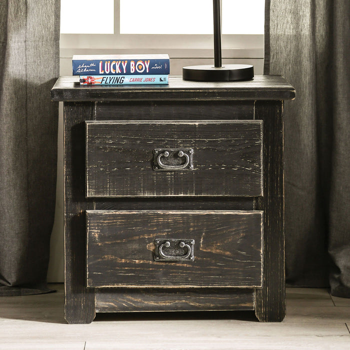 Ampelios - Nightstand - Wire - Brushed Black