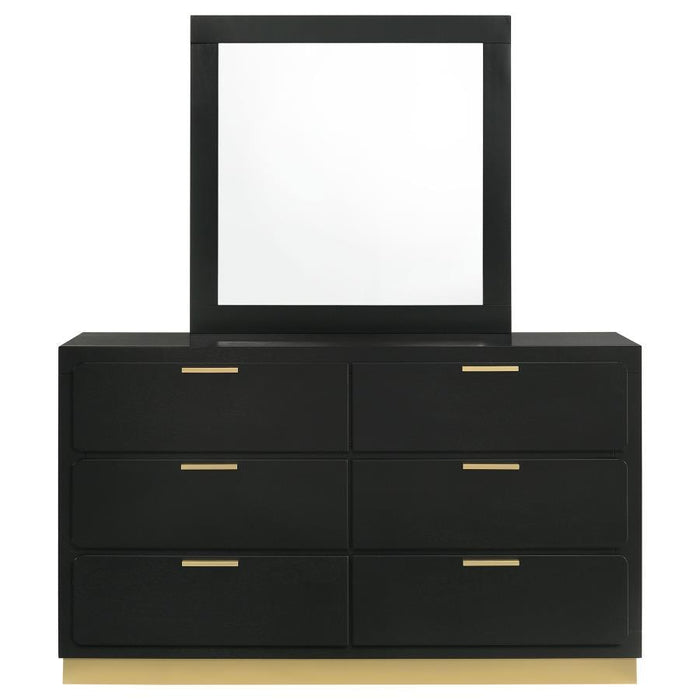 Caraway - 6-Drawer Bedroom Dresser With Mirror