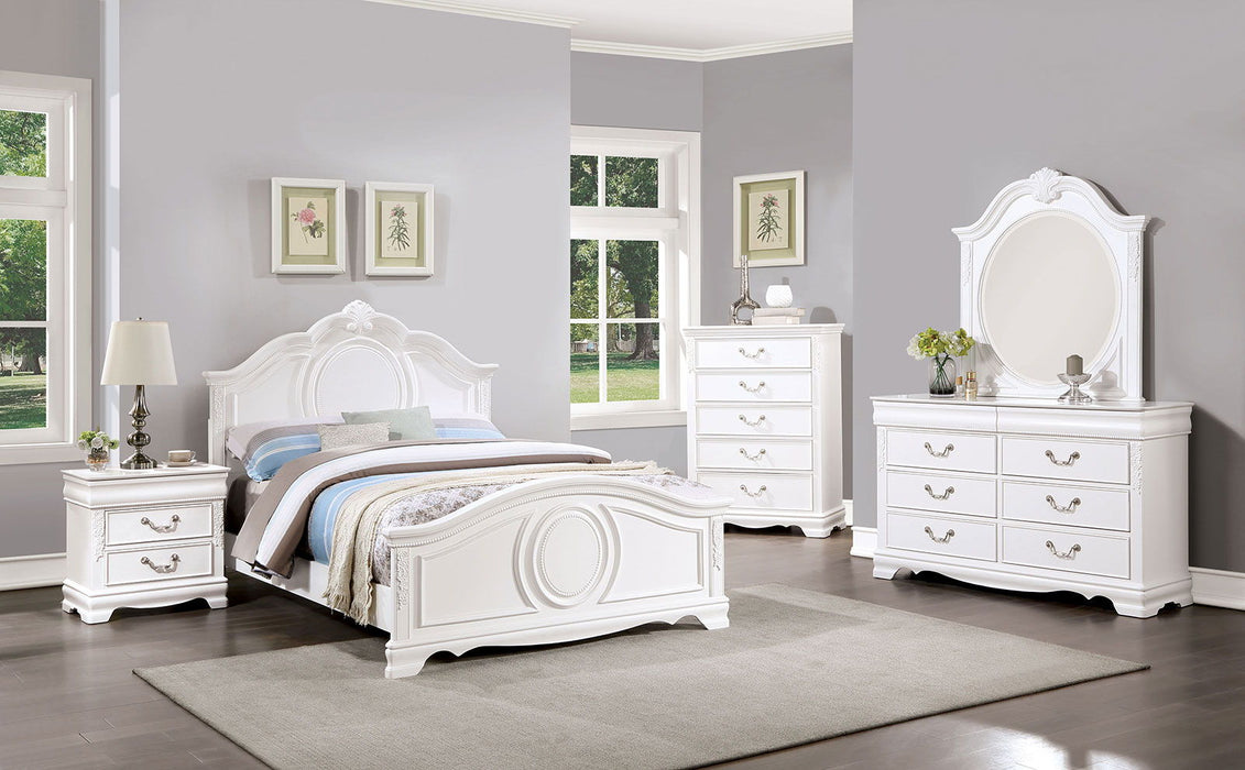 Alecia - Twin Bed - White