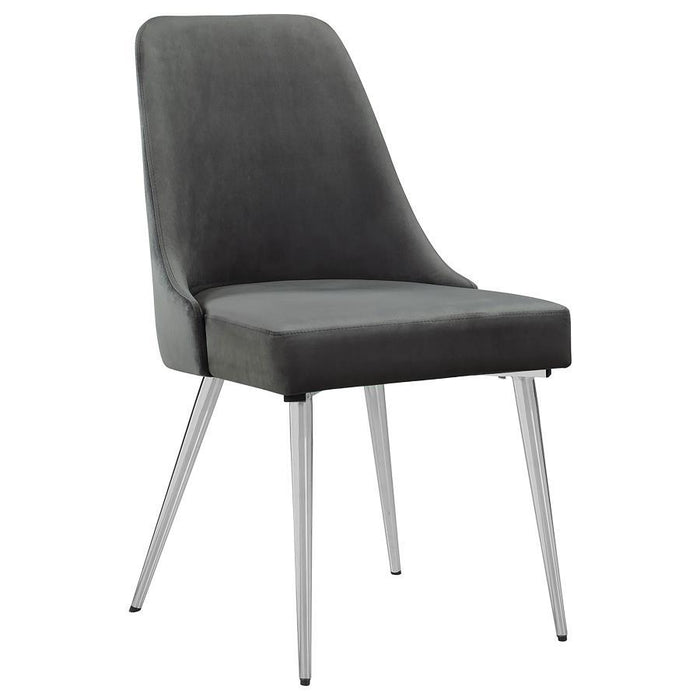 Cabianca - Curved Back Side Chairs (Set of 2) - Gray