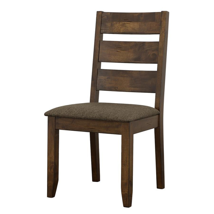 Alston - Ladder Back Dining Side Chairs (Set of 2) - Knotty Nutmeg And Gray