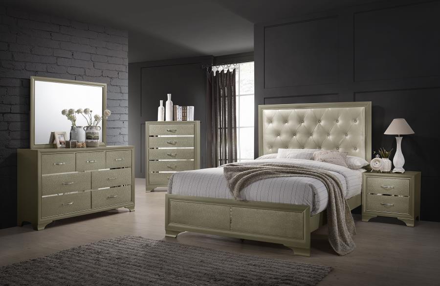 Beaumont - 5-Drawer Rectangular Chest - Champagne