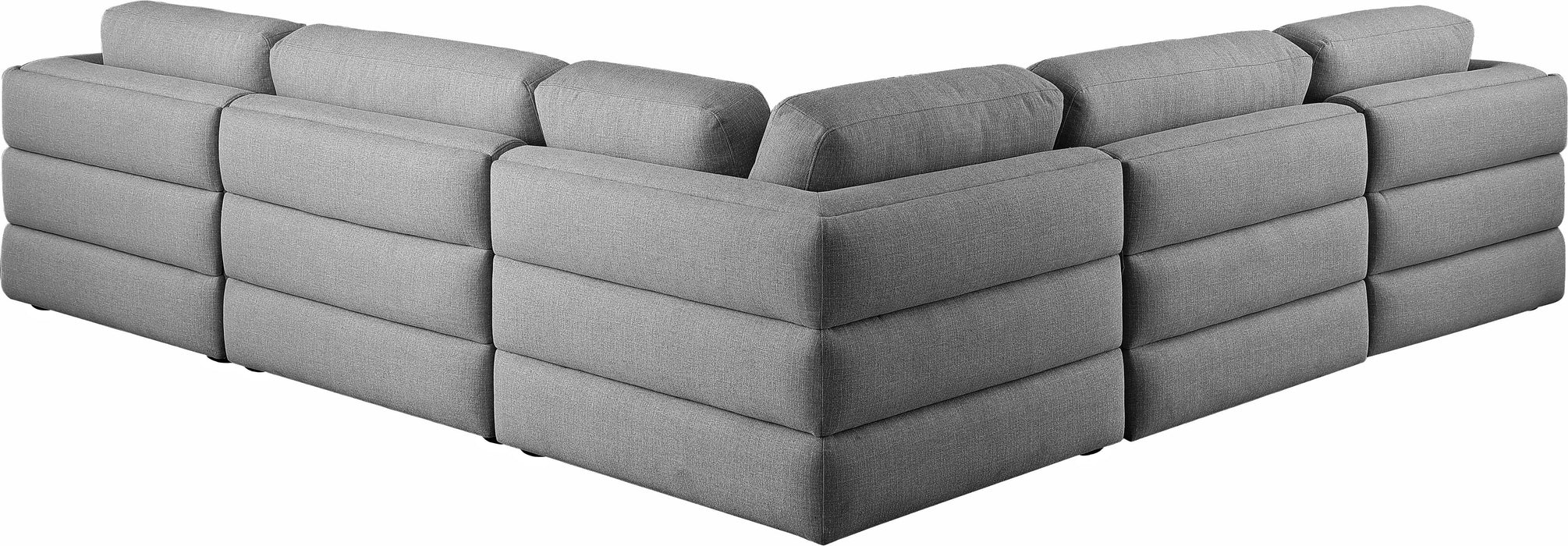 Beckham - Modular Sectional 5 Piece - Gray - Modern & Contemporary