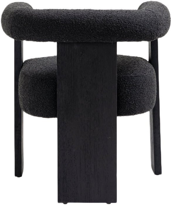 Barrel - Dining Chair - Black - Fabric