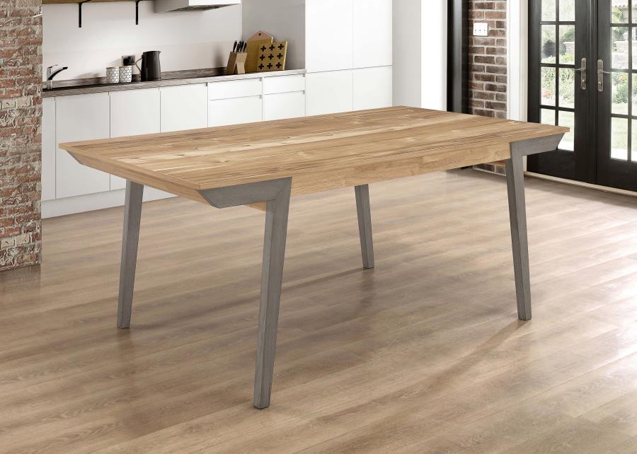 Nogales - Wooden Dining Table - Acacia And Coastal Gray