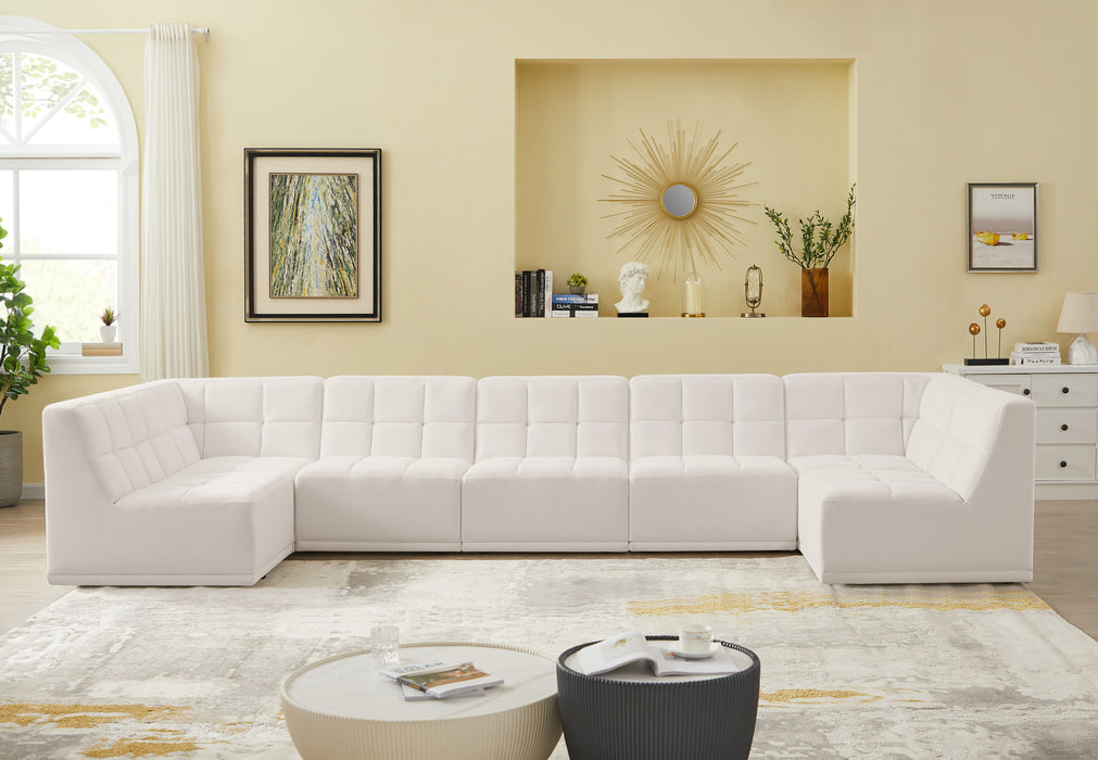 Relax - Modular Sectional 7 Piece - Cream