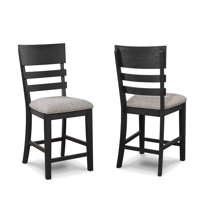 Guthrie - Counter Height Chair (Set of 2) - Charcoal & Gray