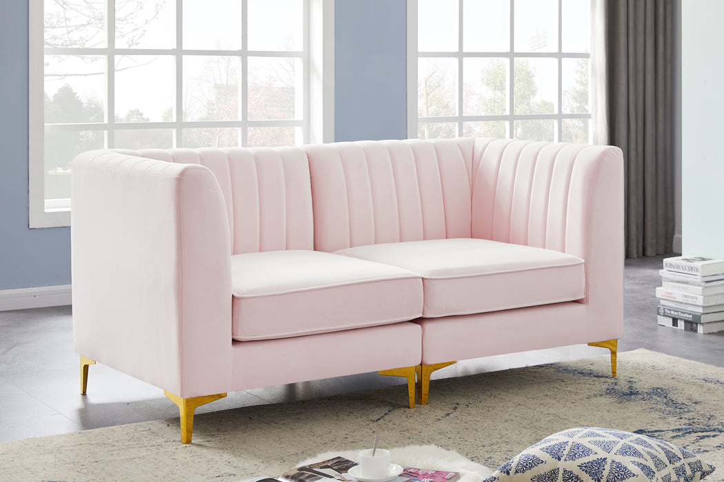 Alina - Modular Sectional - Pink - Modern & Contemporary