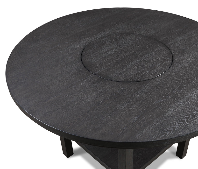 Guthrie - Counter Height Round Table With Lazysusan - Charcoal