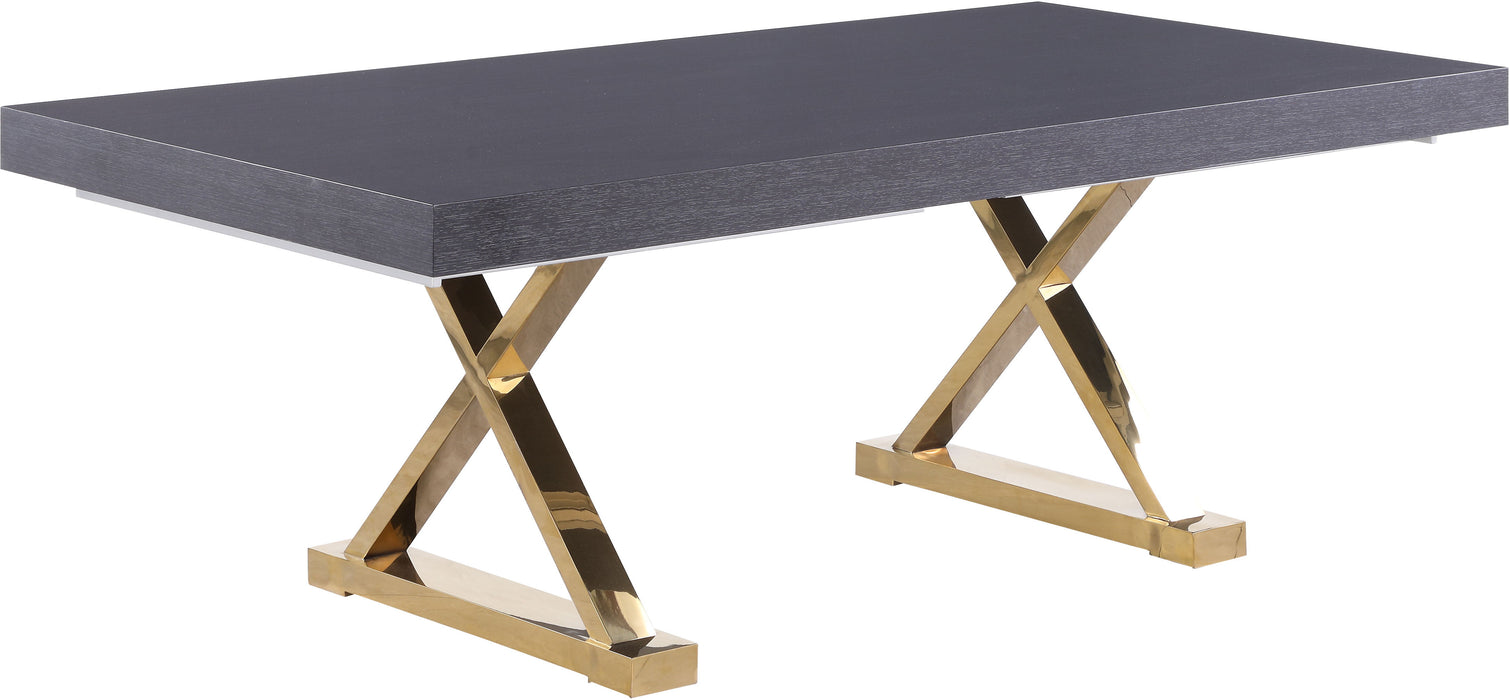 Excel - Extendable Dining Table with Gold Base