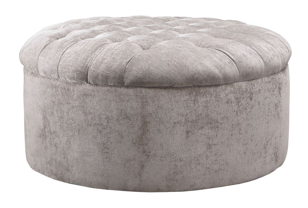 Carnaby - Linen - Oversized Accent Ottoman