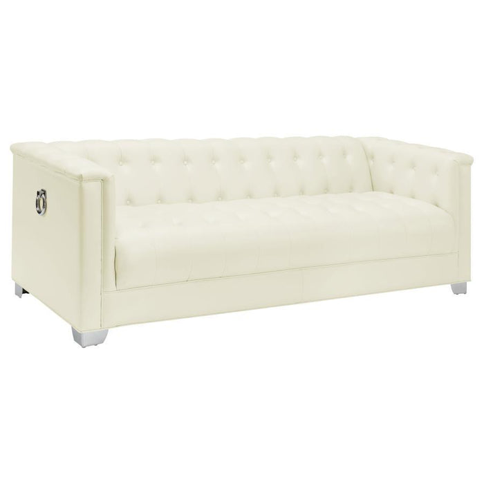 Chaviano - Tufted Upholstered Sofa Pearl White