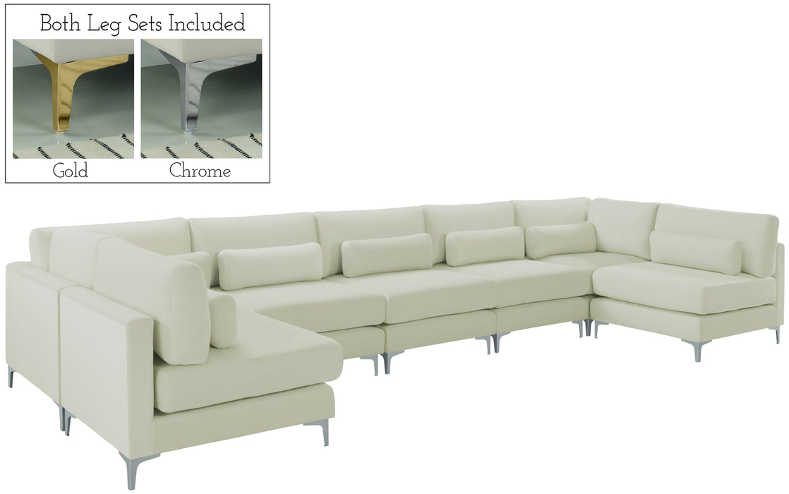 Julia - Modular Sectional 7 Piece - Cream