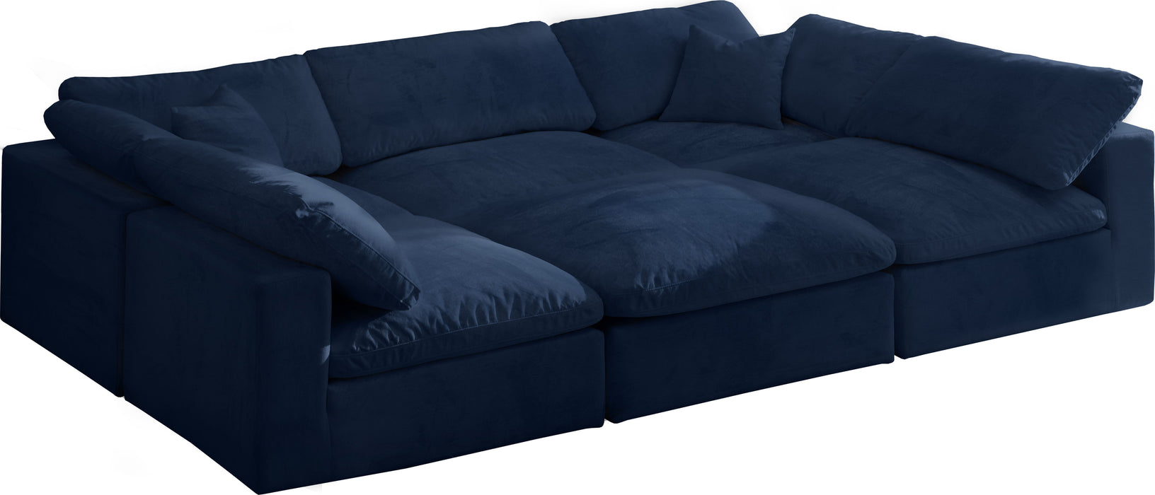 Cozy - Modular Sectional 6 Piece Cloud - Navy