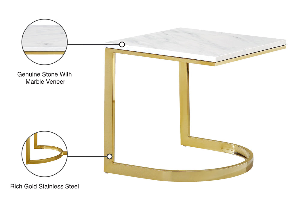 London - End Table - Gold