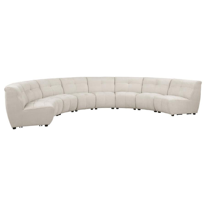 Charlotte - Upholstered Curved Modular Sectional Sofa