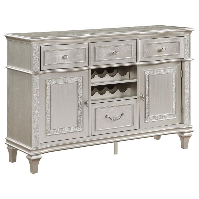 Evangeline - 4-Drawer Sideboard Buffet Cabinet - Silver Oak