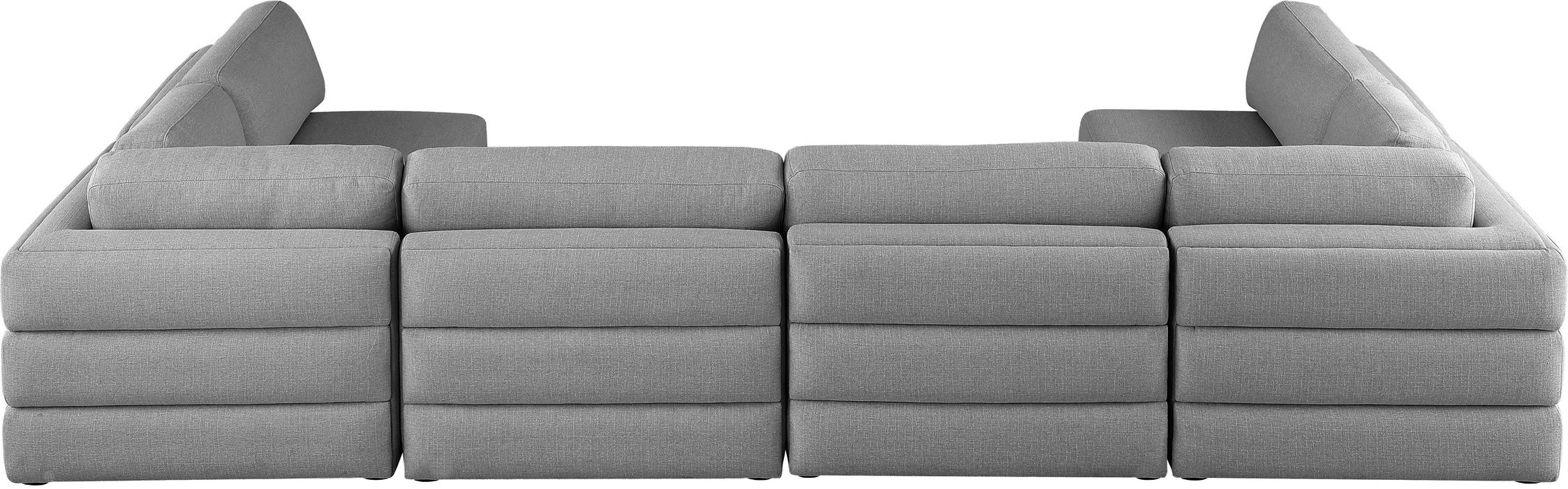 Beckham - Modular Sectional 6 Piece - Gray - Fabric