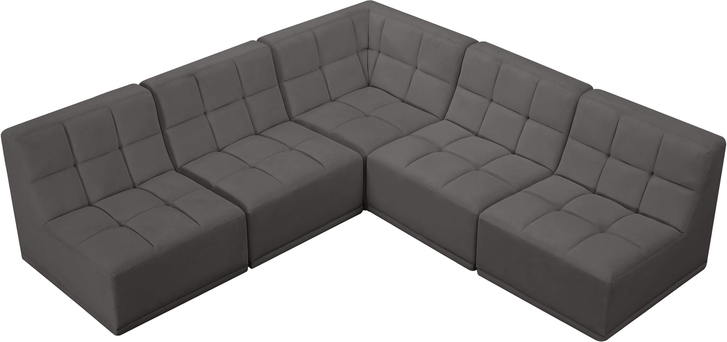 Relax - Modular Sectional 5 Piece - Gray