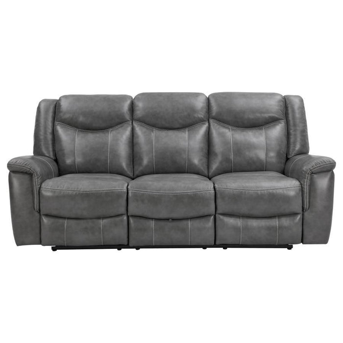 Conrad - Upholstered Motion Sofa - Cool Gray