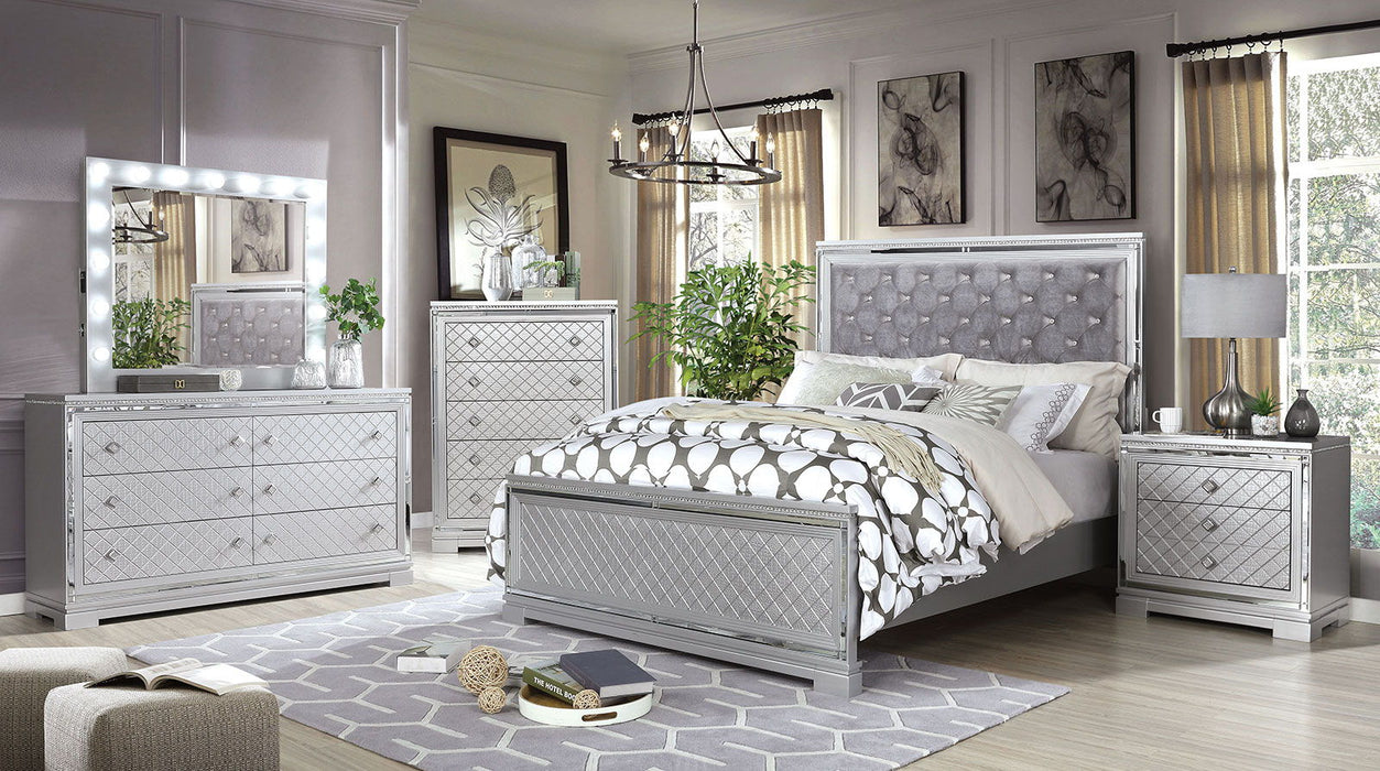 Belleterre - Nightstand - Silver