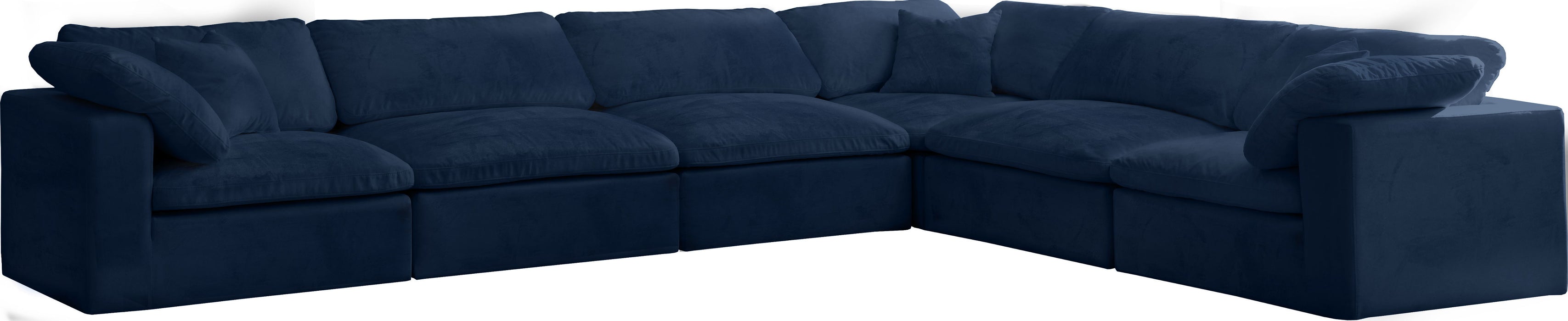 Cozy - Modular Sectional Cloud - Navy - Fabric