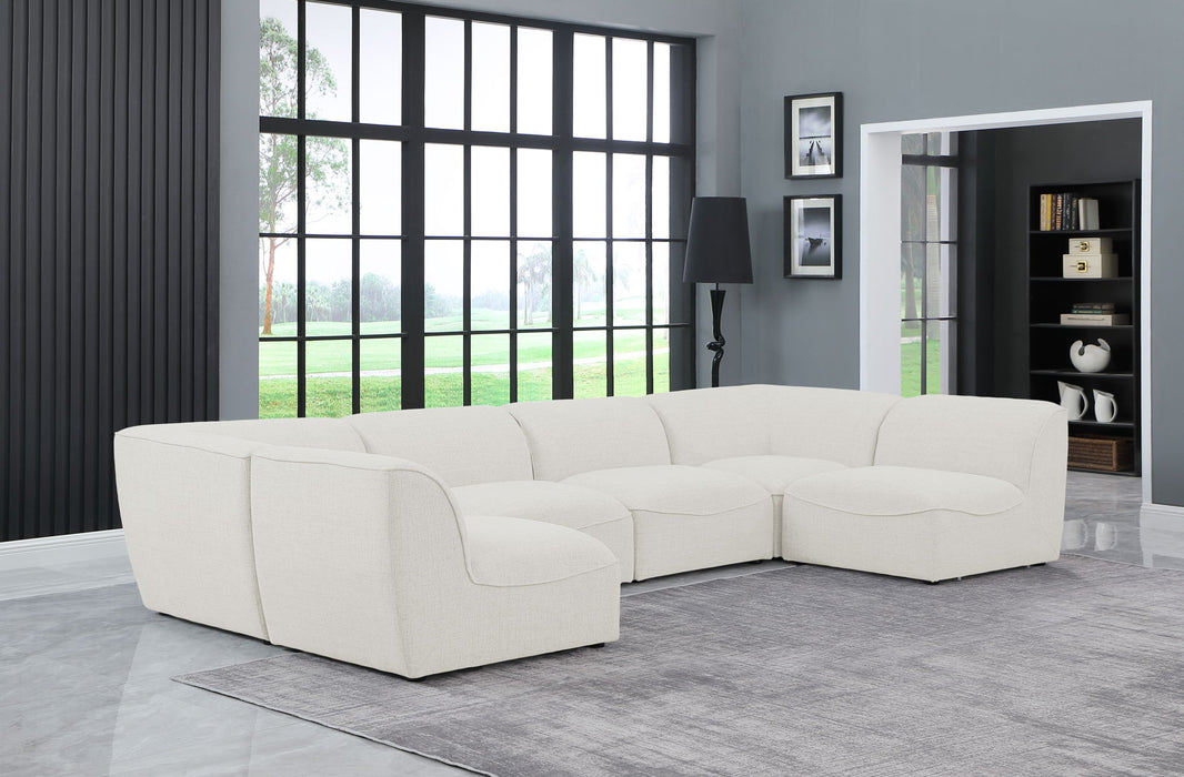 Miramar - Modular Sectional 6 Piece - Cream