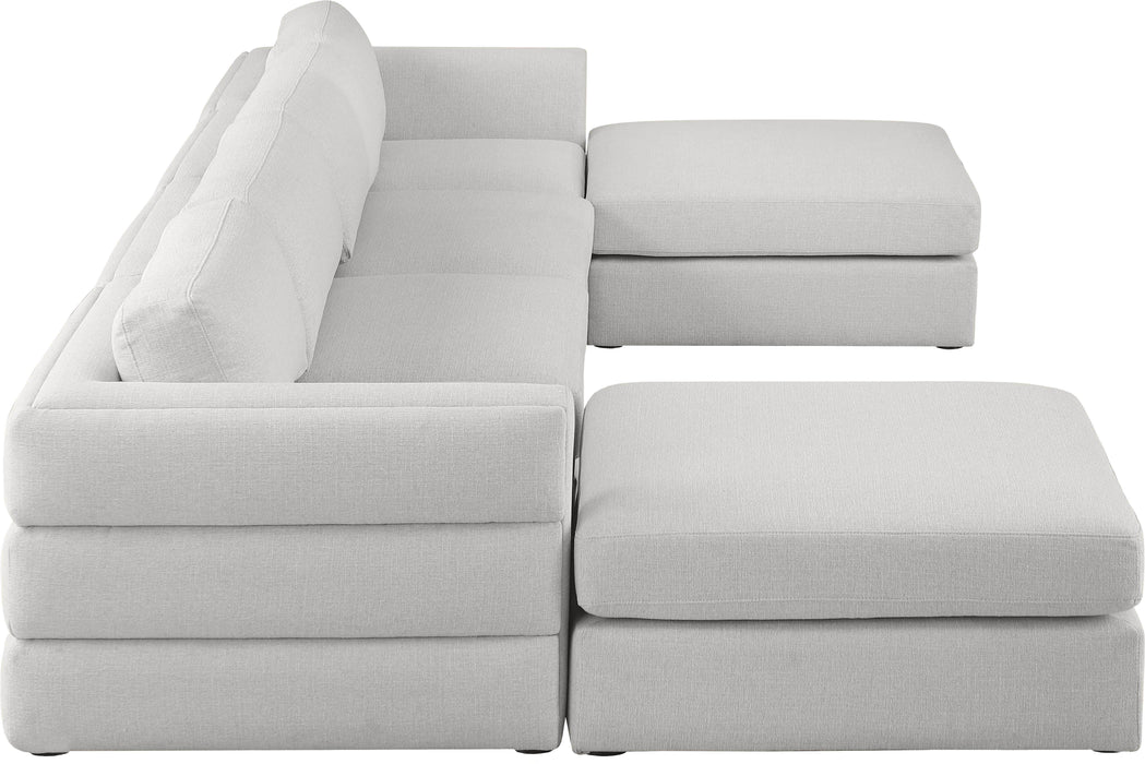 Beckham - Modular Sectional 6 Piece - Beige - Fabric - Modern & Contemporary